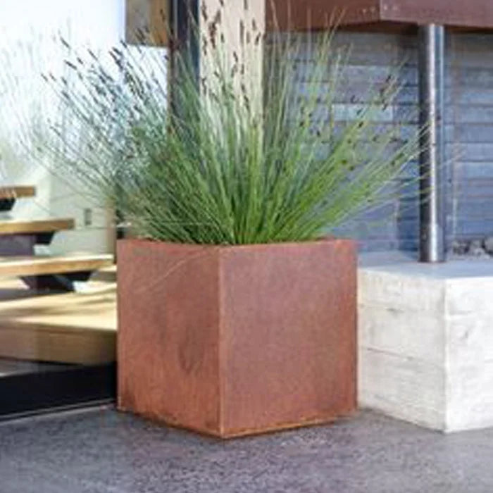 Outdoor Corten Steel Planter Box Big Planter Square Flower Pots