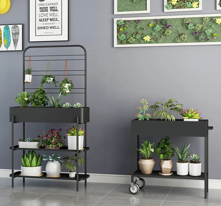 Wholesale Steel Flower Pot Vegetables Rectangular Planter Garden Raised Bed