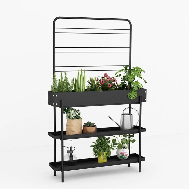 Rectangle Stainless Steel Outdoor Growing Herbs Flowers Vegetables Raised Garden Bed Anti-rust Planter Box
